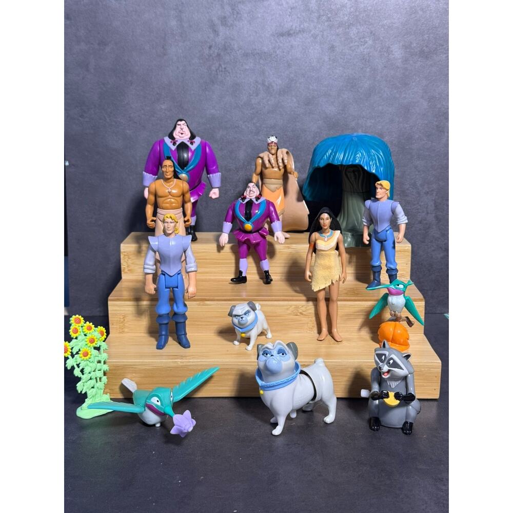 Pocahontas Disney Figures Variety Lot - 14 Pieces w/ Burger King Toys